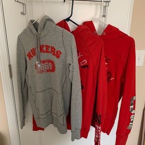 3! VS Nebraska Small hooded sweatshirts!